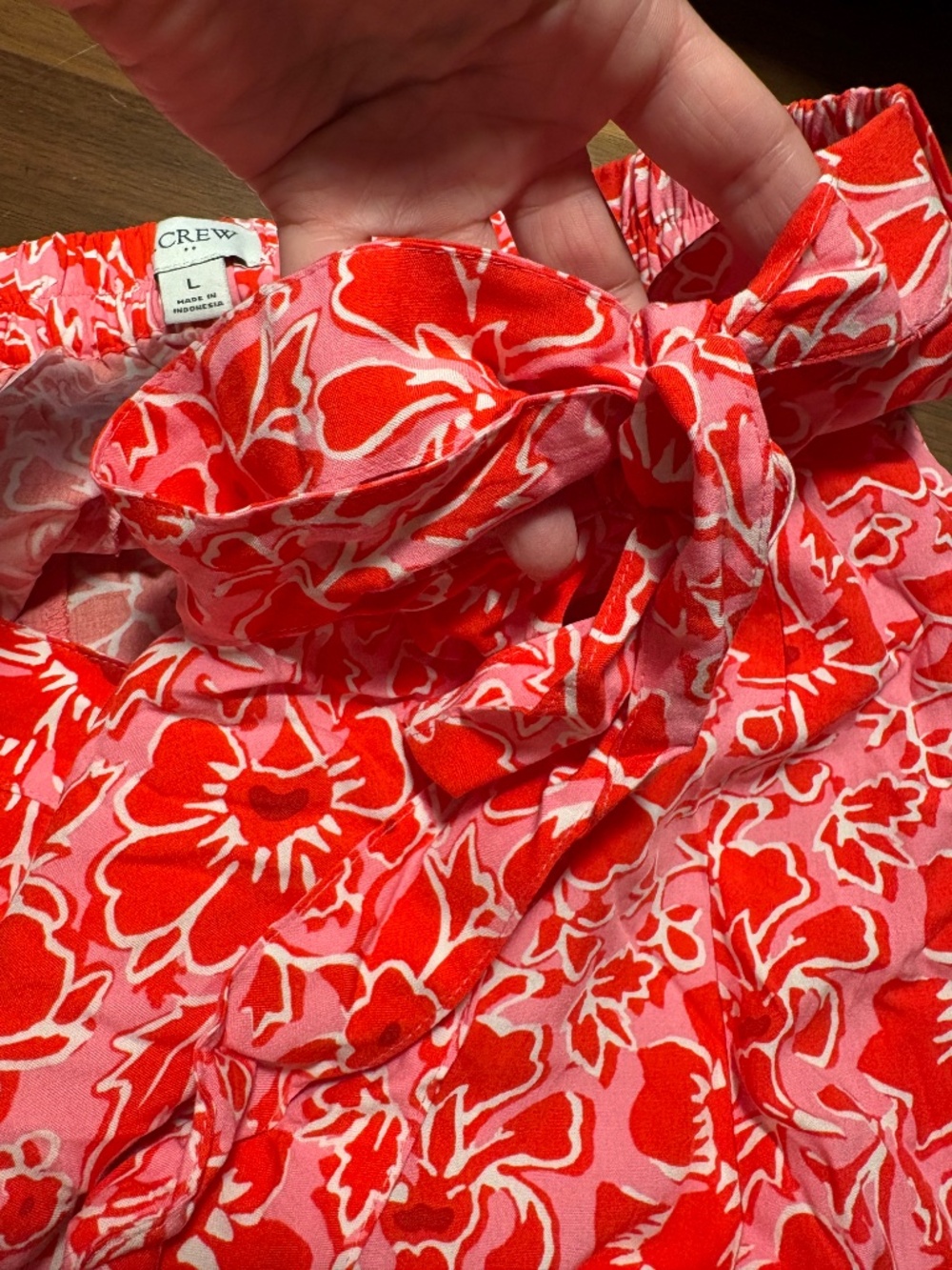 J. Crew floral faux-wrap skirt - size large - Picture 7 of 9
